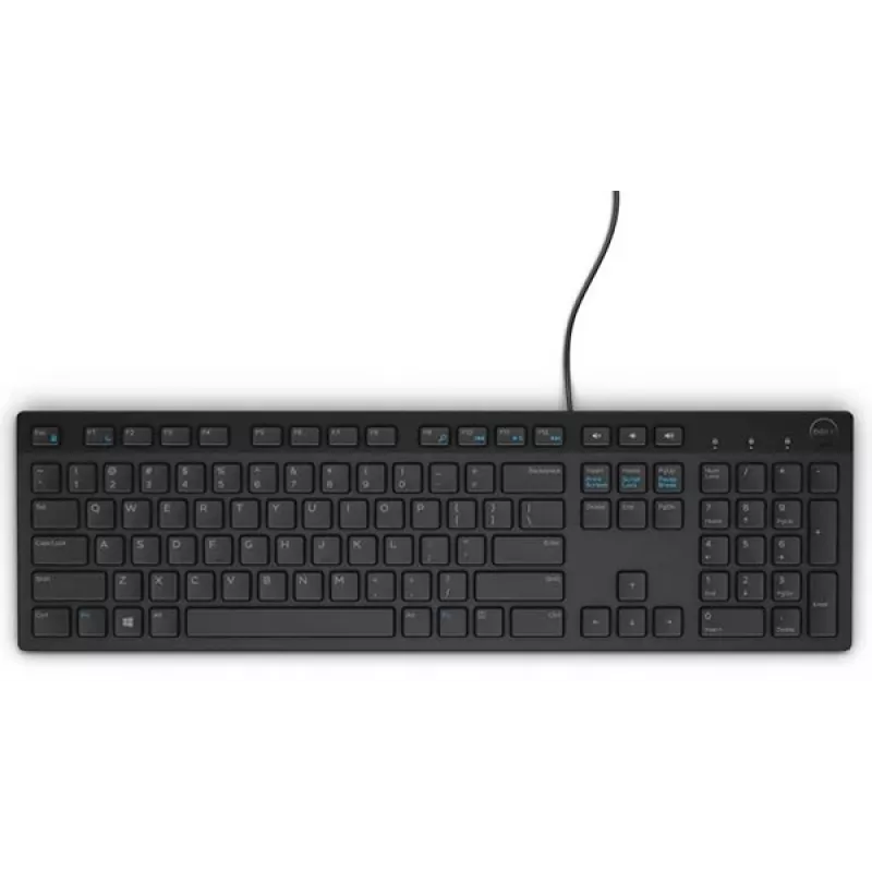 DELL Wired klaviatūra - KB216 - French (AZERTY) - Juoda, Full-size (100%), Wired, USB, AZERTY, Juoda