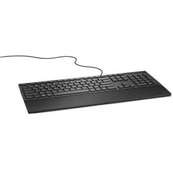 DELL laidinė klaviatūra - KB216 - belgiška (AZERTY) - juoda, pilno dydžio (100%), laidinė, USB, membraninė, AZERTY, juoda