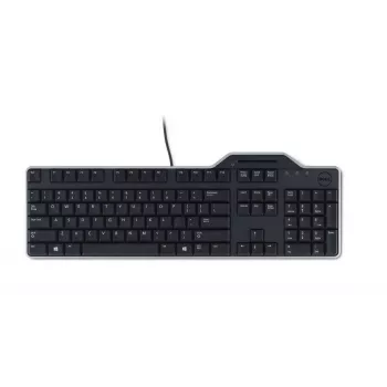 DELL Pro Smartcard klaviatūra - KB813 - Belgian (AZERTY), Full-size (100%), Wired, USB, Mechanical, AZERTY, Juoda