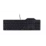 DELL Pro Smartcard klaviatūra - KB813 - Belgian (AZERTY), Full-size (100%), Wired, USB, Mechanical, AZERTY, Juoda