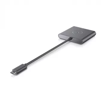 DELL adapteris USB-C į HDMI/DP su maitinimo praleidimu, laidinis, USB 3.2 Gen 2 (3.1 Gen 2) Type-C, juoda, 3840 x 2160 pikselių, Dell, 3840 x 2160 pikselių