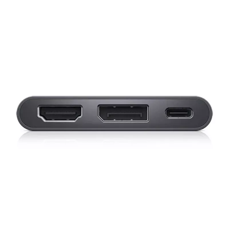 DELL adapteris USB-C į HDMI/DP su maitinimo praleidimu, laidinis, USB 3.2 Gen 2 (3.1 Gen 2) Type-C, juoda, 3840 x 2160 pikselių, Dell, 3840 x 2160 pikselių