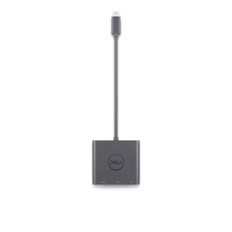 DELL adapteris USB-C į HDMI/DP su maitinimo praleidimu, laidinis, USB 3.2 Gen 2 (3.1 Gen 2) Type-C, juoda, 3840 x 2160 pikselių, Dell, 3840 x 2160 pikselių
