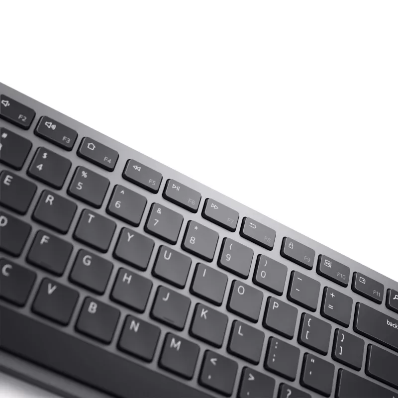 DELL Pro Plus klaviatūra - KB700 - Belgian (AZERTY), Full-size (100%), Wireless, RF Wireless + Bluetooth, AZERTY, Pilka