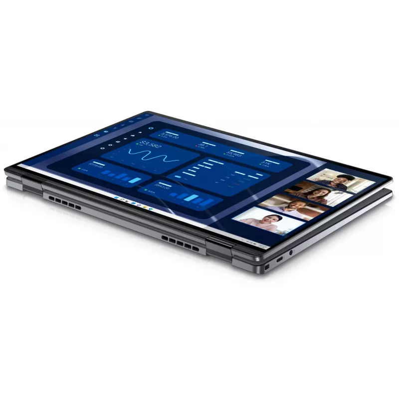 DELL Latitude 9450 2-in-1 Intel Core Ultra 7 165U Hybrid (2-in-1) 35.6 cm (14 colių) jutiklinis Quad HD+ 16 GB LPDDR5x-SDRAM 512 GB SSD Wi-Fi 7 (802.11be) Windows 11 Pro Belgian Pilka