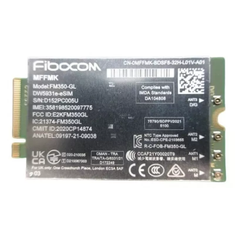 DELL DW5931E vidinis WWAN 1250 Mbit/s
