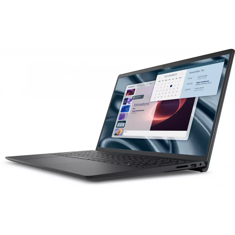 DELL Pro 15 Essential PV15255 AMD Ryzen™ 5 7520U nešiojamasis kompiuteris 39,6 cm (15,6 colio) Full HD 8 GB LPDDR5-SDRAM 512 GB SSD Wi-Fi 5 (802.11ac) Windows 11 Pro Nordic Juoda