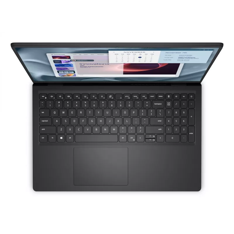 DELL Pro 15 Essential PV15250 Intel® Core™ i7 i7-1355U Nešiojamasis kompiuteris 39,6 cm (15,6 colio) Full HD 16 GB DDR5-SDRAM 1 TB SSD Wi-Fi 6 (802.11ax) Windows 11 Pro Vokiečių Juoda