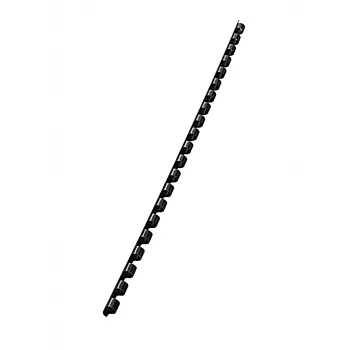 Leitz Spines Plastic 6 mm comBIND, Juoda, 25 sheets, Plastic, A4, 6 mm, 6 mm