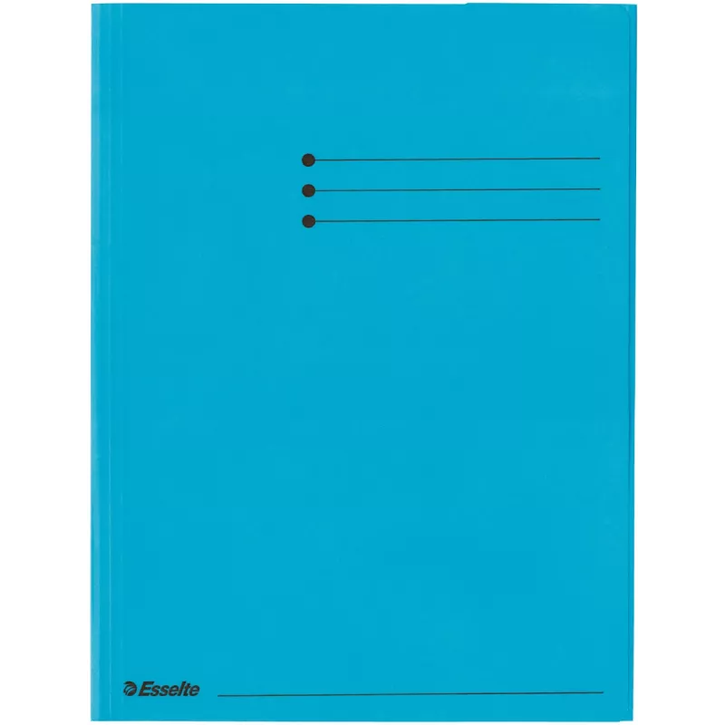 Esselte 3-Flap Folder Office Bright A4, įprastas dokumentų segtuvas, A4, Kartonas, Mėlyna, 240 mm, 318 mm