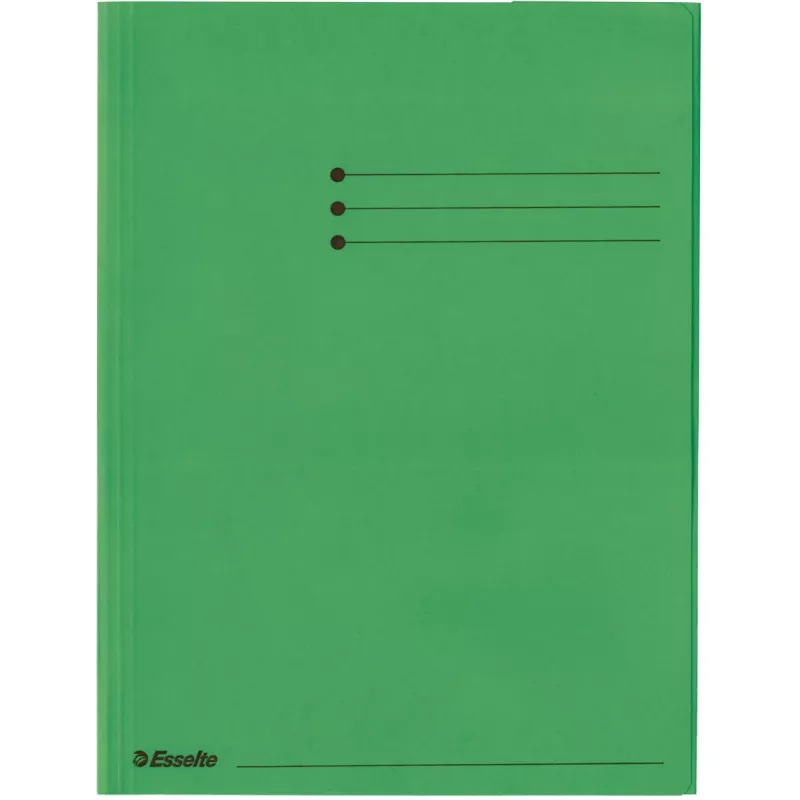 Esselte 3-Flap Folder Office Bright A4, Įprastas dokumentų aplankas, A4, Kartonas, Žalia, 240 mm, 318 mm