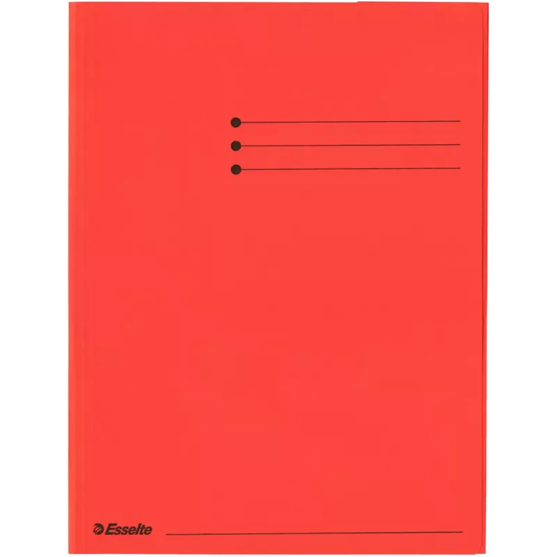 Esselte 3-Flap Folder Office Bright A4, Conventional file folder, A4, Carton, Red, 240 mm, 318 mm