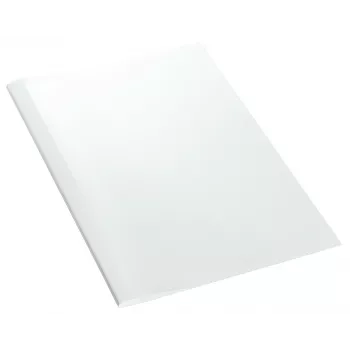 Leitz įrišimo viršeliai terminiam įrišimui Standard 10 mm, A4, kartoniniai, permatomi, balti, 100 lapų, 240 g/m², 80 g/m²