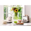 KitchenAid 5KEK1222EAC elektrinis virdulys 1,25 L 2200 W Juoda, Kreminė, Nerūdijantis plienas
