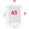 Esselte Premium A5 aplankas, Projektų aplankas, A5, Polipropilenas (PP), Skaidrus, Vertikalus, 40 lapų