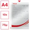 Esselte Pocket 75my A4, 210 x 297 mm (A4), Skaidrus, Polipropilenas (PP), Vertikalus, Viršus, 0,075 mm