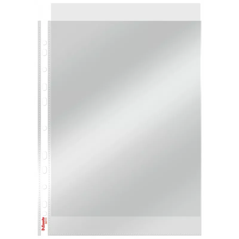 Esselte Pocket 75my A4, 210 x 297 mm (A4), Skaidrus, Polipropilenas (PP), Vertikalus, Viršus, 0,075 mm