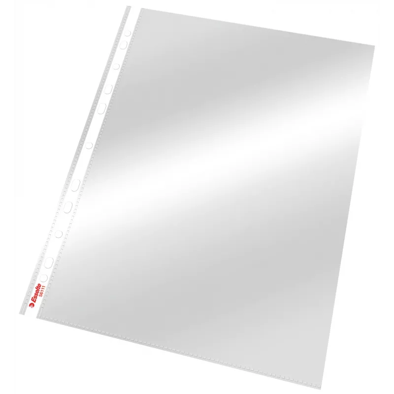 Esselte Pocket 75my A4, 210 x 297 mm (A4), Skaidrus, Polipropilenas (PP), Vertikalus, Viršus, 0,075 mm