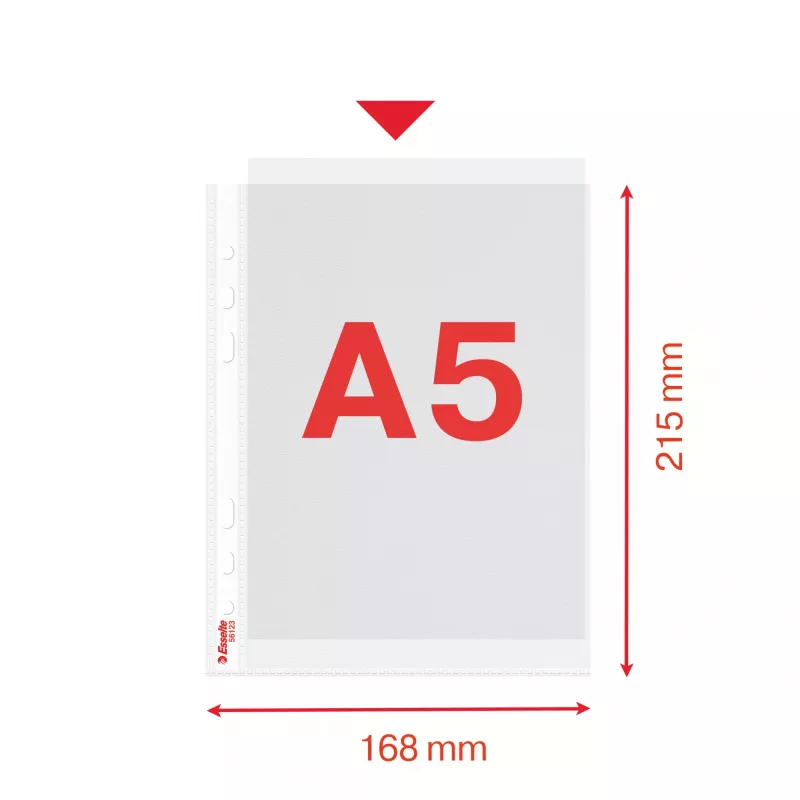 Esselte Quality Pocket A5, 30 % perdirbto plastiko iki vartojimo