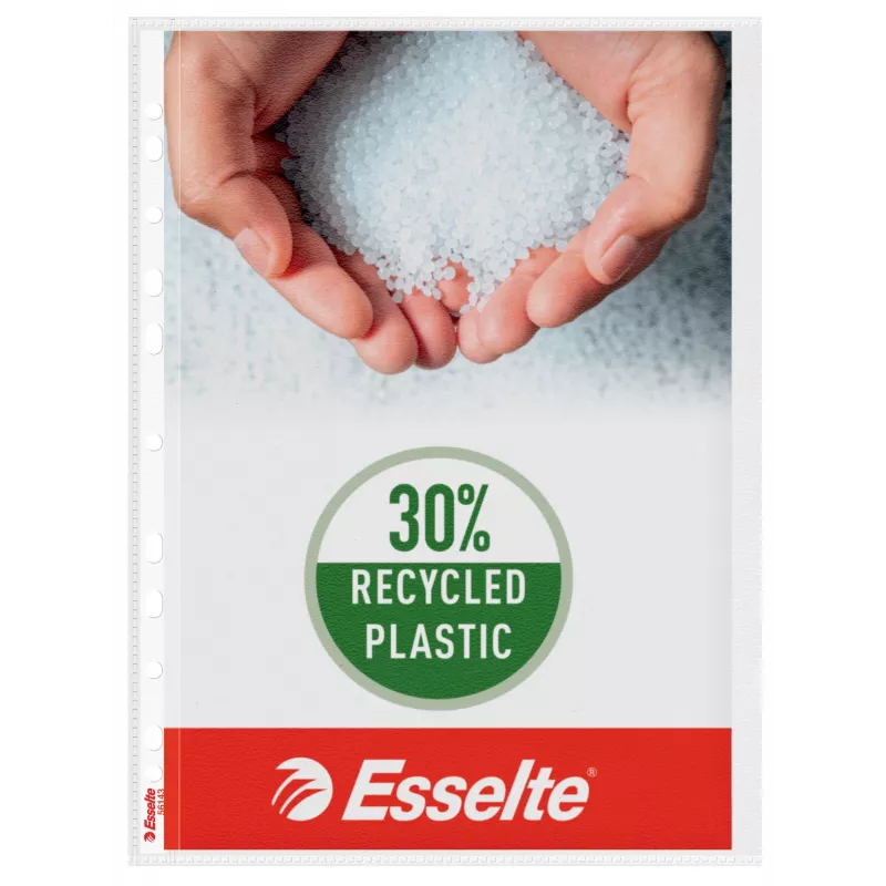 Esselte Quality Pocket A4, atidaromas kairėje, 30% perdirbto plastiko prieš vartojimą
