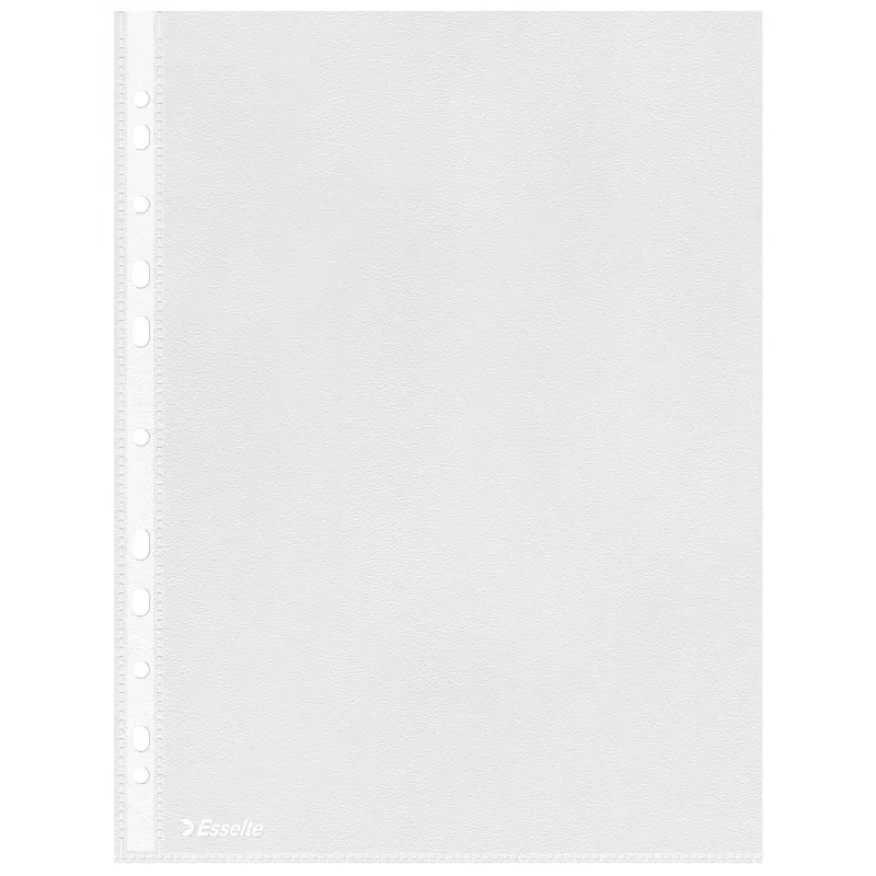 Esselte Pocket 38my A4, 210 x 297 mm (A4), Skaidrus, Polipropilenas (PP), Vertikalus, Viršus, 0,038 mm