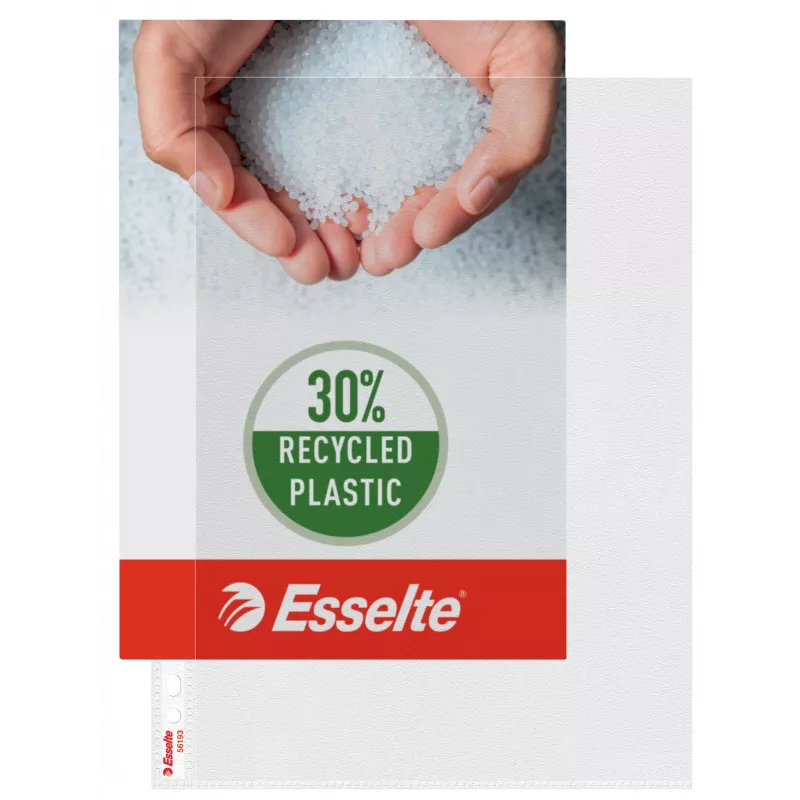 Esselte Premium kišenė A4, atidaryta viršuje ir kairėje, 30% perdirbto plastiko prieš vartojimą