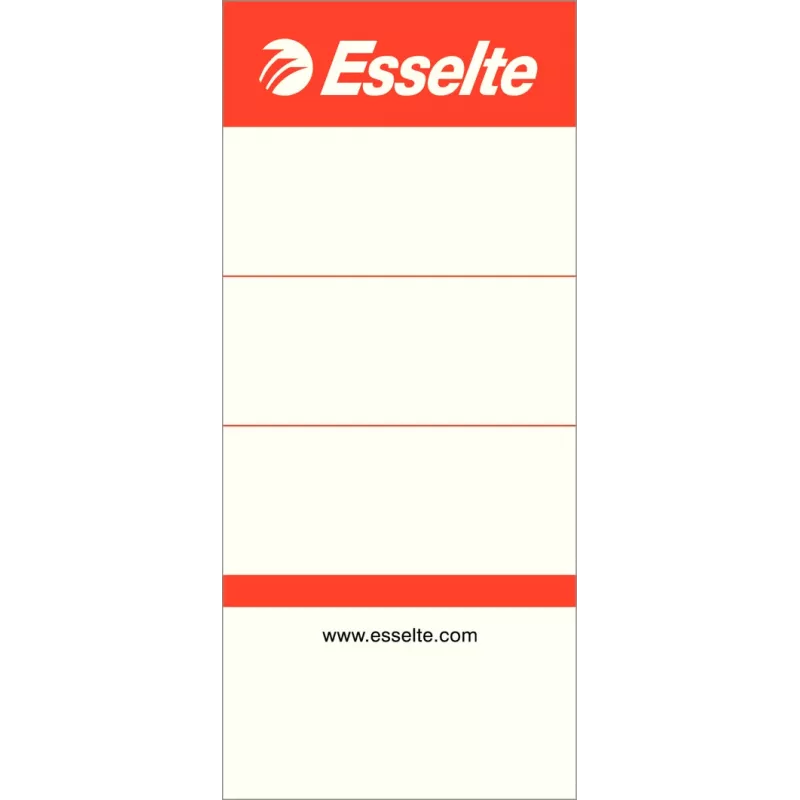 Esselte Spine Labels for LAF 75 mm Short, Bag/100, White, Folder, Rectangle, A5, Cardboard, 250 g/m²