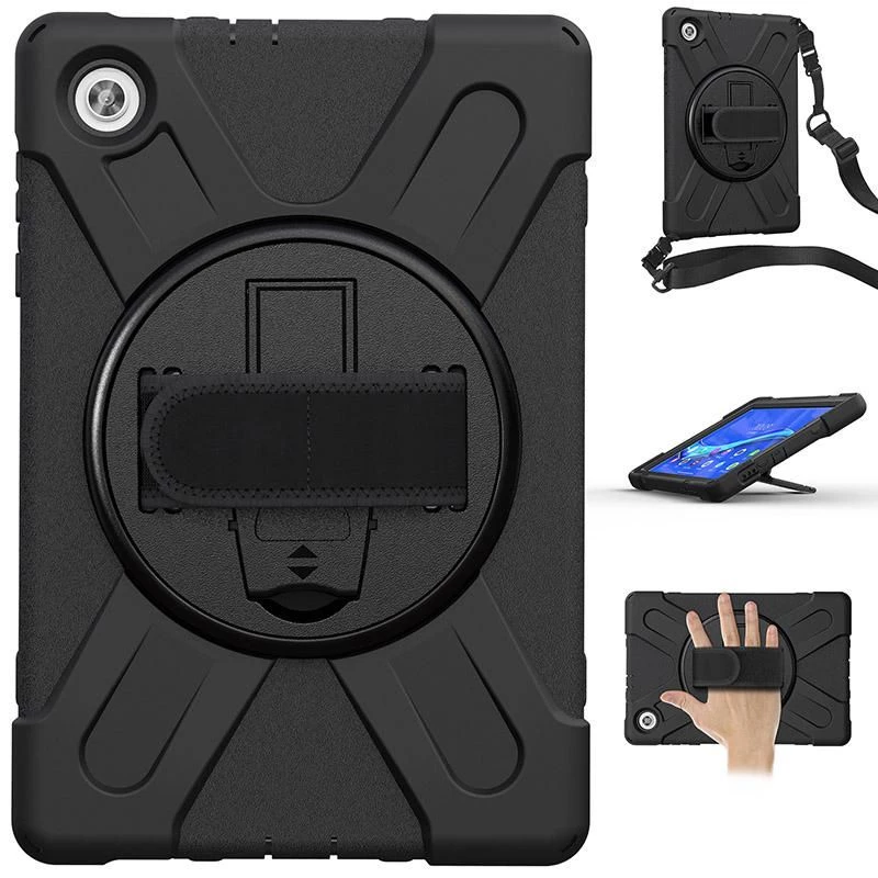 eSTUFF AUSTIN Defender apsauginis dėklas Lenovo TAB M10 FHD Plus - juodas