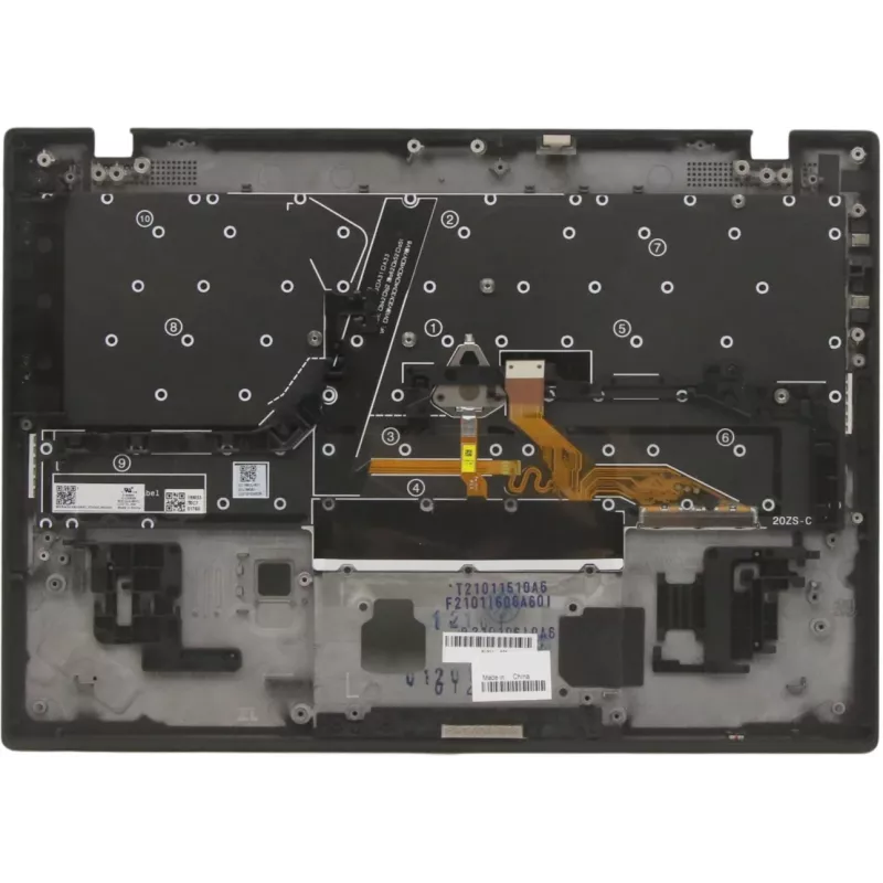 Lenovo 5M11B38394 nešiojamojo kompiuterio atsarginė dalis Dangtelis + klaviatūra