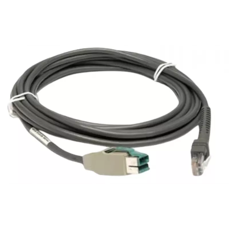 Zebra CBA-U35-S15ZBR brūkšninių kodų skaitytuvo priedas USB kabelis
