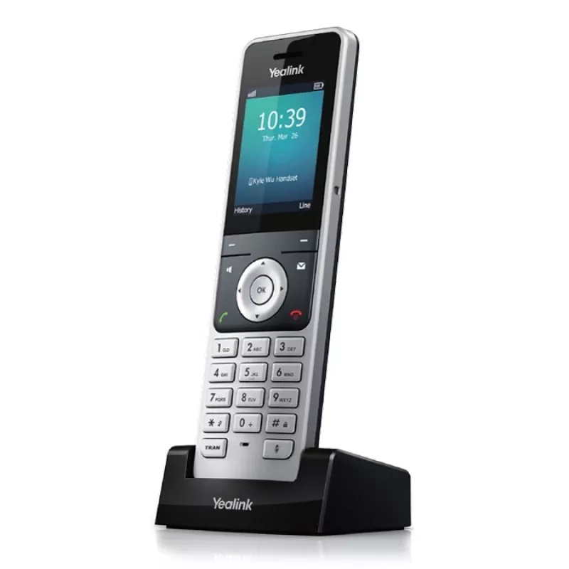 Yealink W56H DECT belaidis telefono ragelis su skambintojo ID, juodas