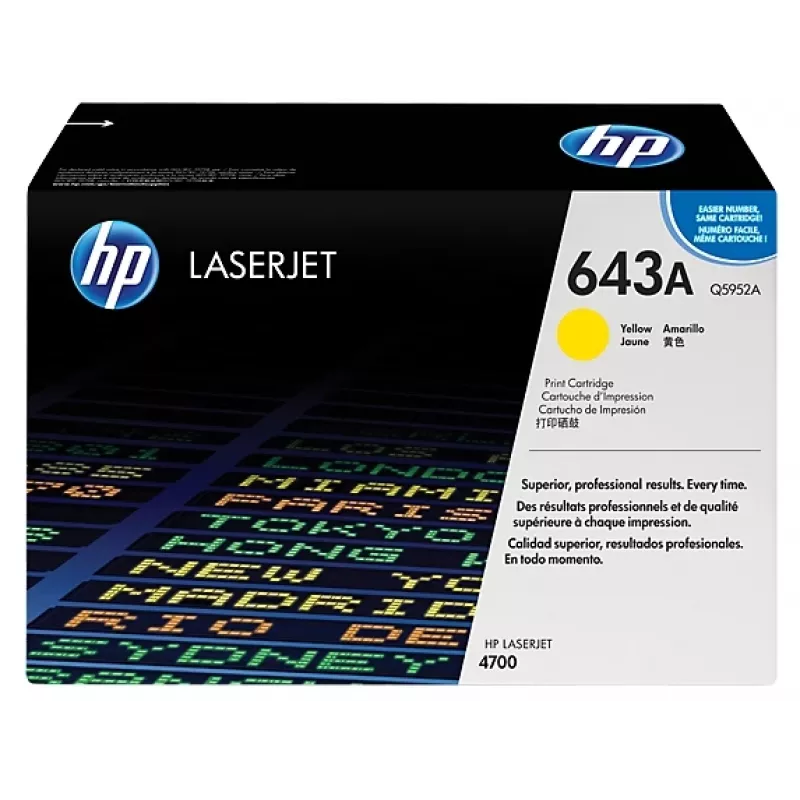 HP 643A Originalius geltonas dažų kasetė