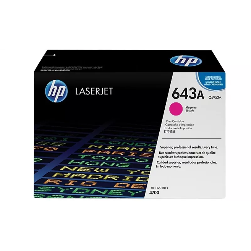 HP 643A dažų kasetė 1 vnt. Originali Purpurinė
