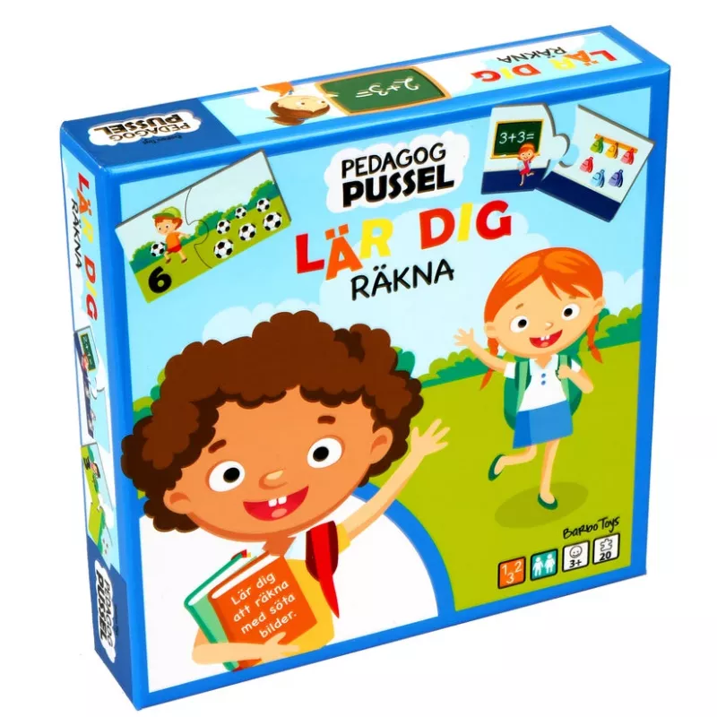 Barbo Toys Puzzle Pedagogue, 3 m., Įvairiaspalvis