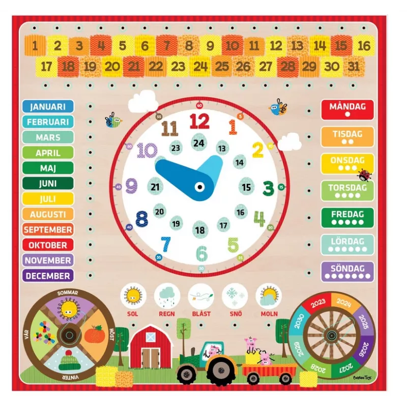 Barbo Toys Wacky Wonders vaikiškas kalendorius SE, 5 m., Mediena, Daugiaspalvis