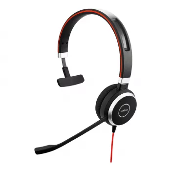 Jabra Evolve 40 MS, Mono, USB-C, laidinis, biurui/skambučių centrui, 20–20000 Hz, 142,5 g, ausinės, juodos