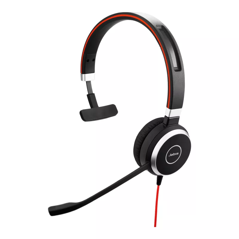 Jabra Evolve 40 MS, Mono, USB-C, laidinis, biurui/skambučių centrui, 20–20000 Hz, 142,5 g, ausinės, juodos