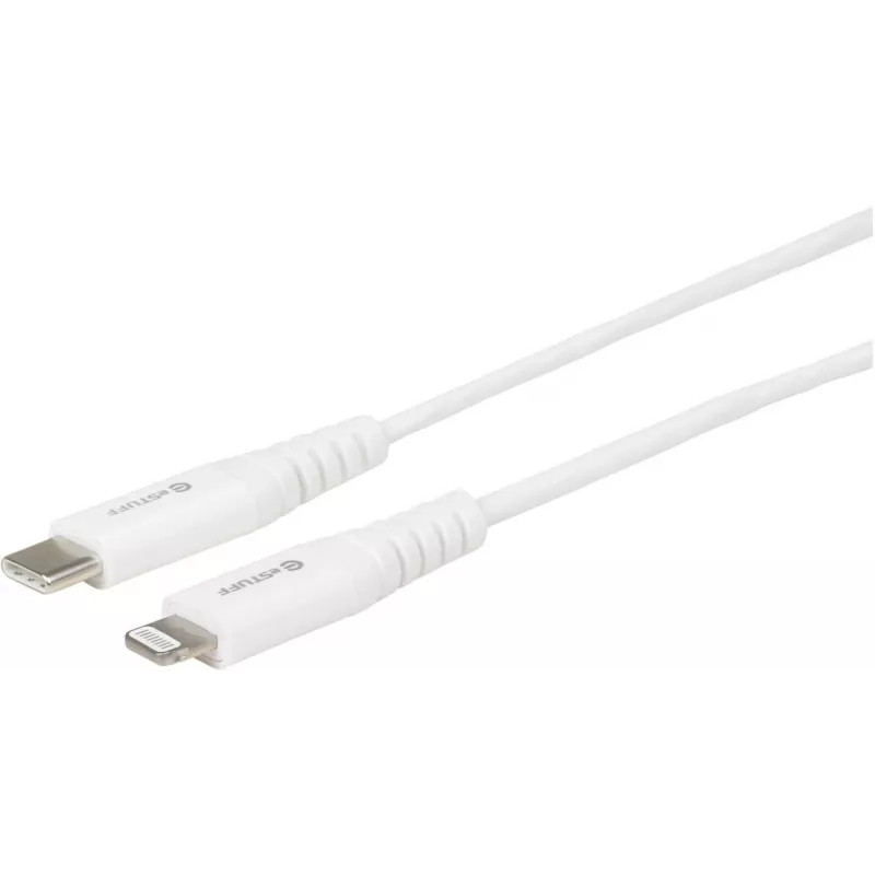 eSTUFF ES602101 lightning laidas 1 m Baltas