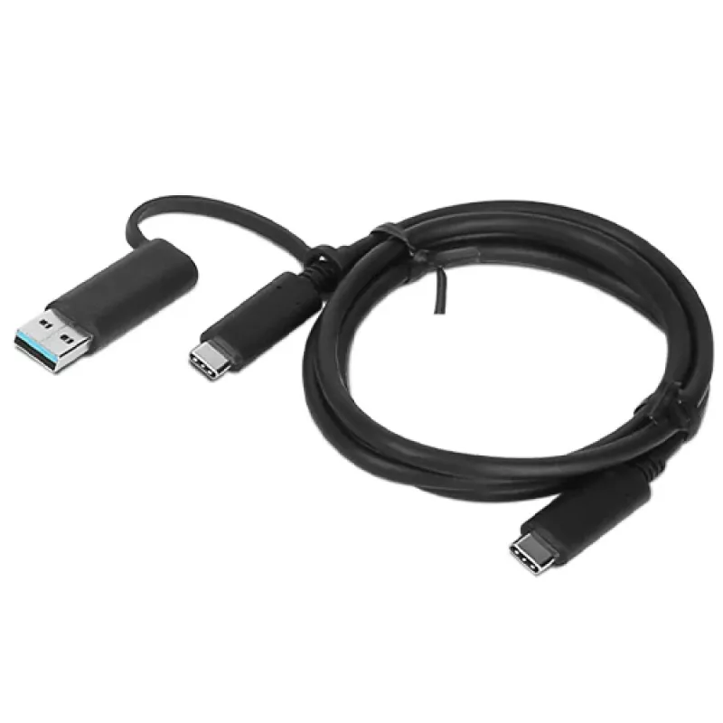 Lenovo 03X7470 USB laidas 1 m USB A/USB C USB C juodas