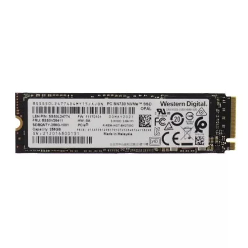 Lenovo 01LX200 vidinis kietojo kūno diskas 256 GB M.2 PCI Express 3.0 NVMe