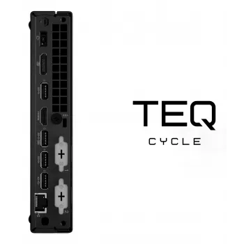 Teqcycle Lenovo Thinkcentre M70Q Intel® Core™ i5 i5-10400T 16 GB DDR4-SDRAM 256 GB SSD Windows 11 Pro Mini kompiuteris juodas