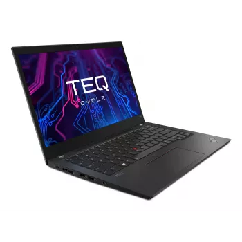 Teqcycle Lenovo Thinkpad T14s G2 AMD AMD Ryzen™ 7 PRO PRO 5850U Nešiojamasis kompiuteris 35,6 cm (14 colių) Full HD 16 GB DDR4-SDRAM 512 GB SSD Wi-Fi 6 (802.11ax) Windows 11 Pro vokiška juoda