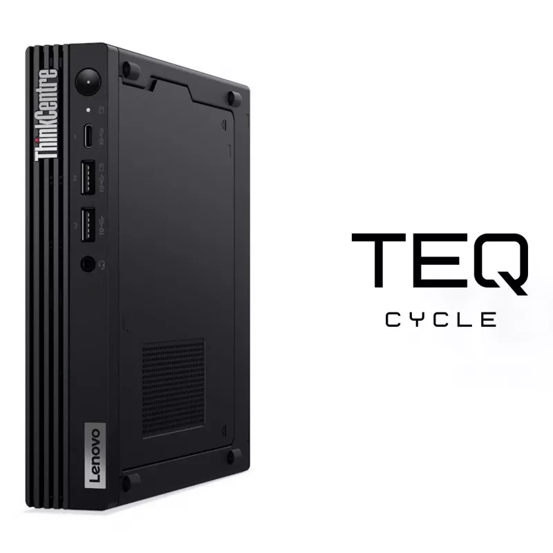 Teqcycle Lenovo ThinkCentre M80q Intel® Core™ i5 i5-10500T 16 GB DDR4-SDRAM 256 GB SSD Windows 11 Pro Mini PC juoda