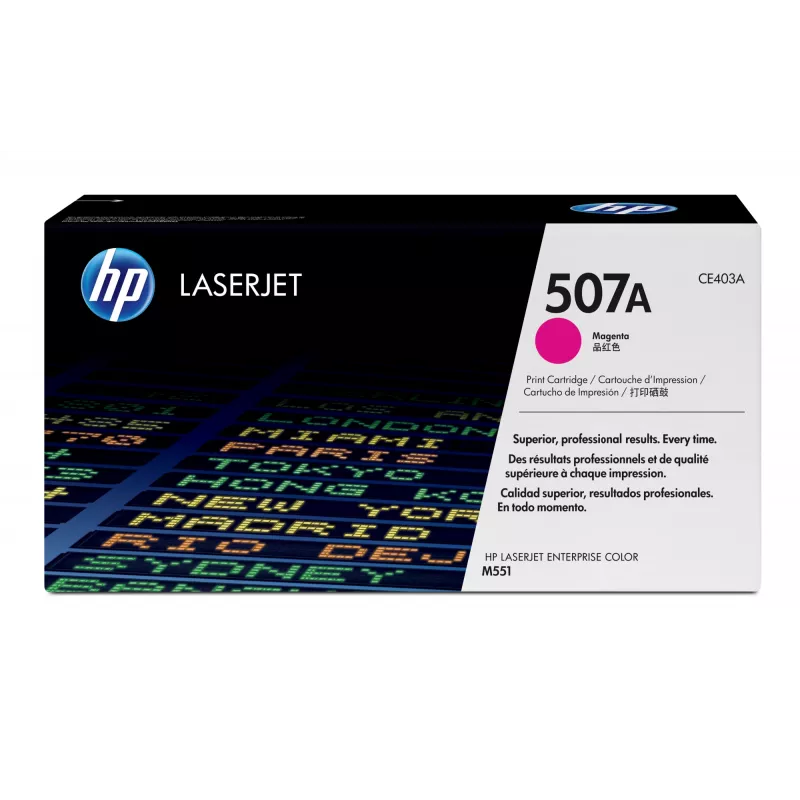 HP 507A Magenta Originali LaserJet tonerio kasetė, 6000 puslapių, Magenta, 1 vnt.