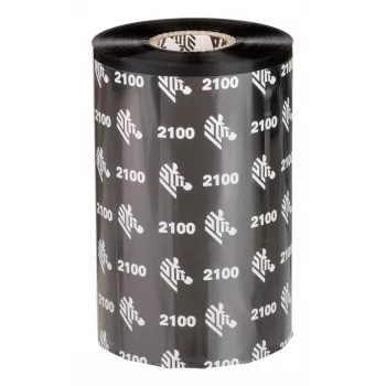 Zebra 2100 High-Performance Wax terminė juosta 450 m Juoda