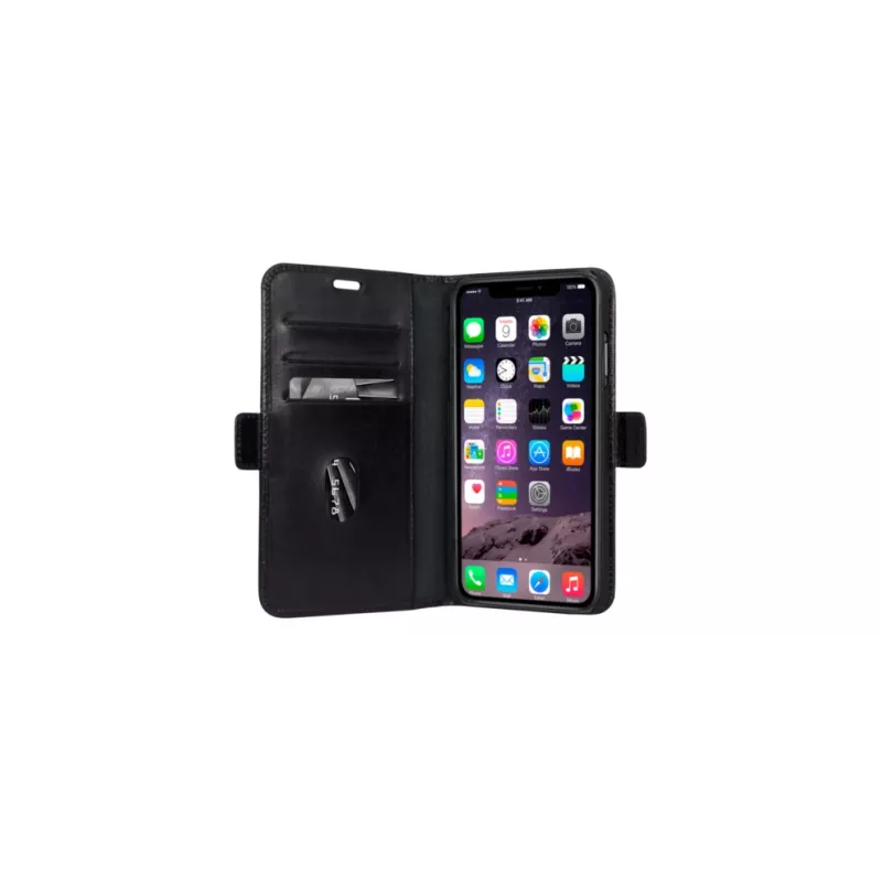 Folio tipo dėklas dbramante1928 iPhone Xs Max juodas stalinis stovas