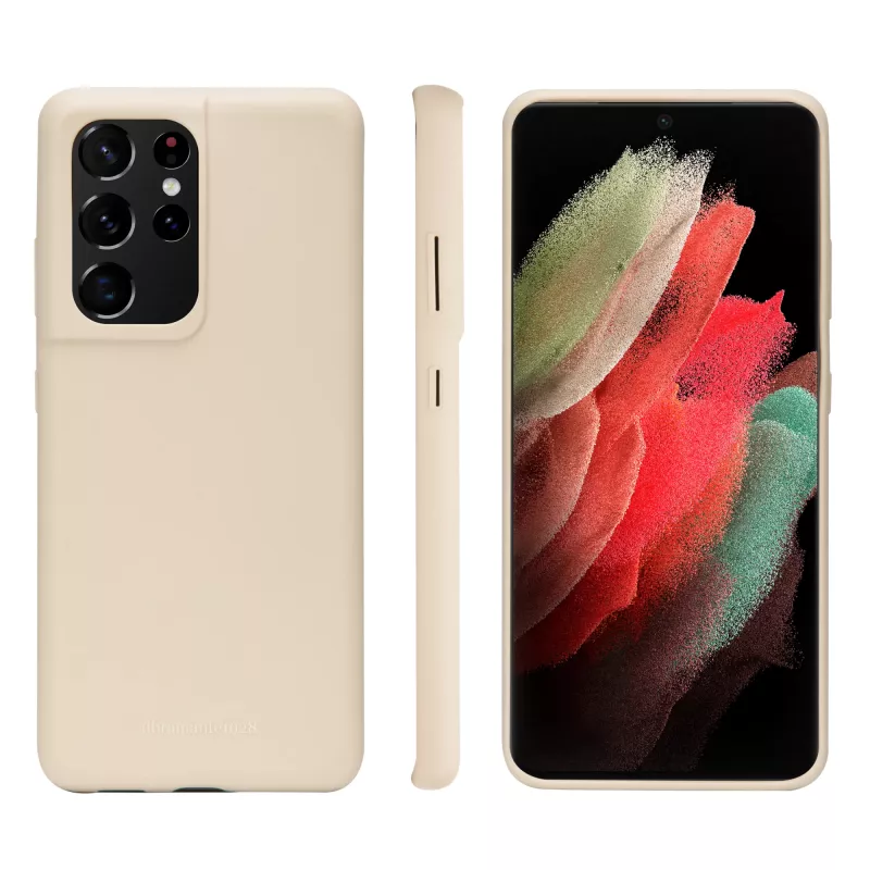 dbramante1928 dėklas Galaxy S21 Ultra Smėlio spalvos vienspalvis