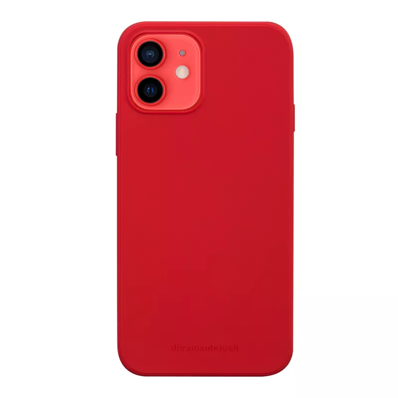 dbramante1928 Greenland odinis dėklas, skirtas iPhone 12 mini — Raudonas, tinka 5,4 colio