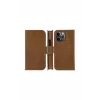 Wallet case dbramante1928 Lynge, skirtas iPhone 13 Pro Max — įdegio spalvos, 3 kortelių kišenės, 6,7 colio ekranas