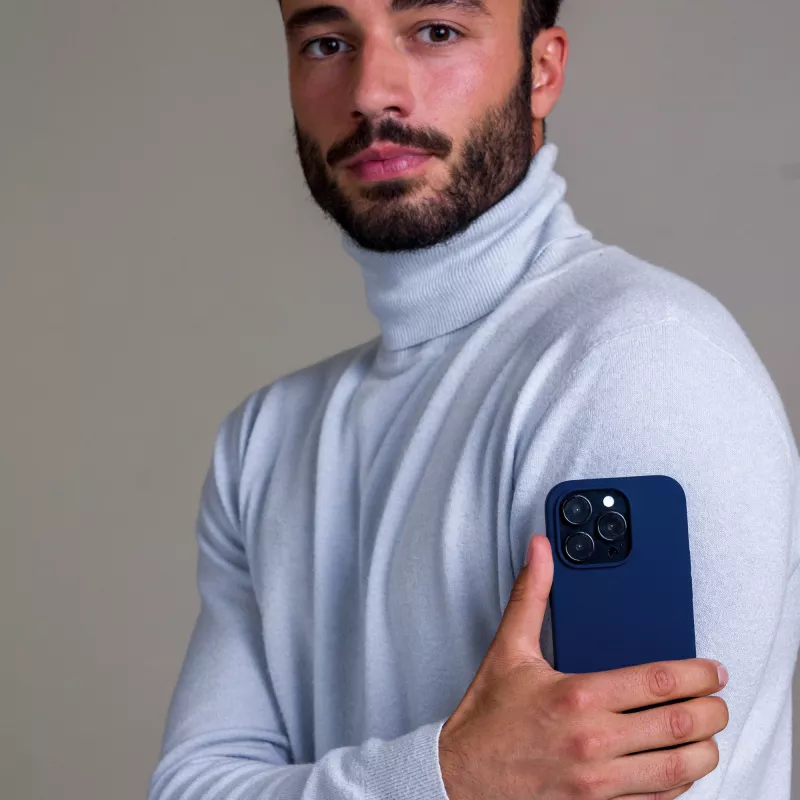 Telefono dėklas dbramante1928 Monaco, skirtas iPhone 13 Pro Max — Pacific Blue, tinka 6,7 colio